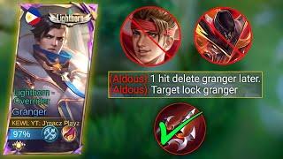 GRANGER NEW SECRET BUILD TO DESTROYED HYPER ALDOUS IN MYTHIC RANK  GRANGER BEST 2024 BUILD - MLBB