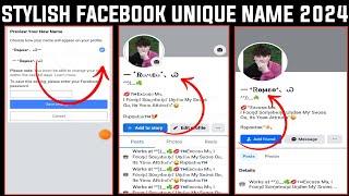 How To Create Stylish Facebook Account Name  2024 Without Update Facebook account kaise banya 2024