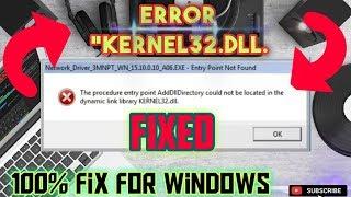 How to FIX Entry Point not Found Error KERNEL32.dll Windows 7 8  32bit64bit 2020