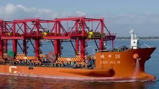 Port Botany - Automated Rail Mounted Gantry Cranes Arrival