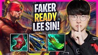 FAKER IS READY TO PLAY LEE SIN - T1 Faker Plays Lee Sin JUNGLE vs Vi  Season 2024