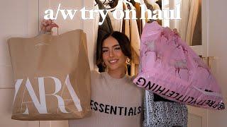 HUGE autumnwinter try on clothing haul zara pretty little thing asos & depop