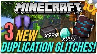 MINECRAFT 3 NEW REALM DUPLICATION GLITCHES- Bedrock Minecraft 2024