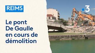 Le chantier titanesque de la démolition du pont De Gaulle à Reims