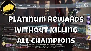 Platinum Rewards Without Killing Every Champion - Lake of Shadows Nightfall - Grandmaster & Master