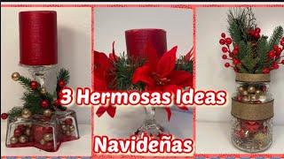 3 Manualidades Navideñas Centro de Mesa Para Navidad Christmas Decor @mayradiymore307