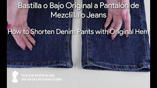 Bastilla original a pantalón de mezclilla o jeans