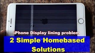 iPhone display lines problem &  simple solution 100% working iPhone 6 plus display lining problem