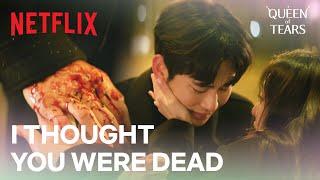 Kim Ji-wons car wreck right before Kim Soo-hyuns eyes  Queen of Tears Ep 14  Netflix ENG