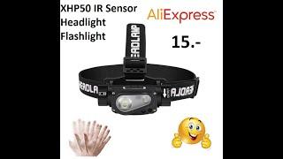 XHP50 IR Sensor Headlamp Flashlight