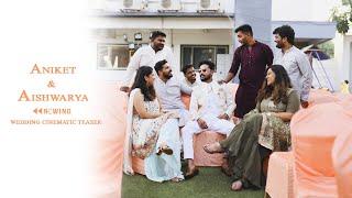 Best Cinematic  Wedding Teaser  Aniket Aishwarya   Rewind Media Pune  Pune  Kesariya