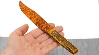 Very Rusty Bowie Knife - Antique Restored