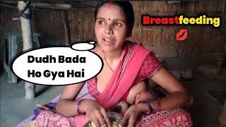 HOT Indian Mom -  Breastfeeding Vlog  #breastfeeding #indian #bhabi