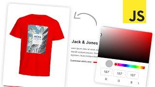 Change Product Image Color  w Javascript  Quick Tutorial