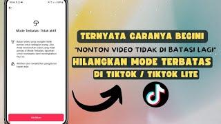 Cara Menonaktifkan Mode Terbatas Tiktok di Hp Samsung