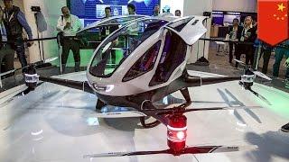 Passenger drone Ehang 184 unveiled as worlds first AAV able to carry people - TomoNews