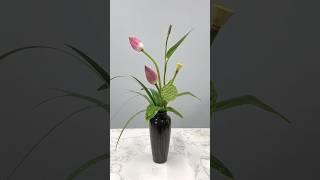 Lotus Chinese flower arrangement  ecological beauty  Vase Flowers #Lotus #flowerarrangement #Short