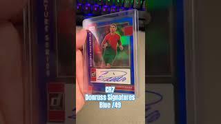 Cristiano Ronaldo Blue Signature Auto 49｜2022-23 Donruss Soccer FIFA Hobby｜Portugal