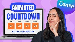 How to create a COUNTDOWN Timer⏱  EASY Canva FREEPRO Tutorial