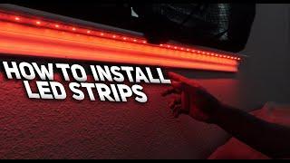 How To Install LED Light Strips Tutorial ?? And Pros & Cons