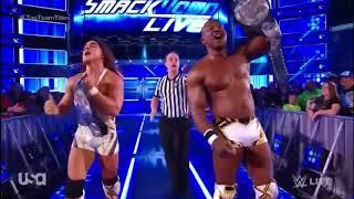 The usos vs Chad Gable and Shelton Benjamin  Smackdown Tag team titles Smackdown Jan 2 2018