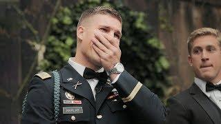 Military Groom Cries For His Bride - Best Wedding Video Reaction