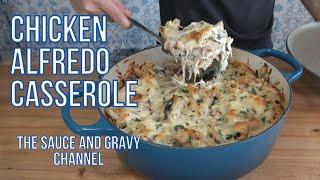 Don’t Miss Out- Try THIS Loaded Chicken Alfredo Casserole Recipe Creamy & Delicious Homemade Sauce