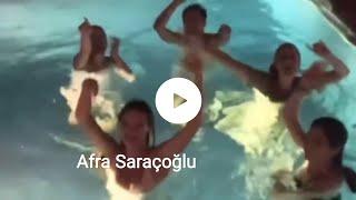 Afra Saraçoğlu havuzda Antidepresan şarkısını söyledi dans etti muhteşem video