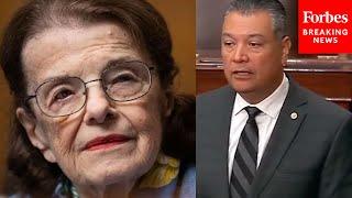 California Sen. Alex Padilla Pays Heartfelt Emotional Tribute To Late Sen. Dianne Feinstein