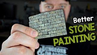 Better Stone Painting - Advanced Technique for Stone Bricks & Tile Terrain