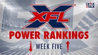 XFL Week Five Power Rankings