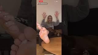 Blonde Dirty Soles Upclose CountDown  TikTok Live Feet Soles