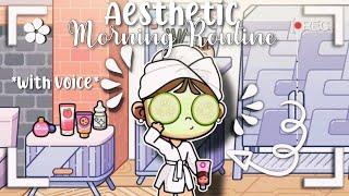 AESTHETIC MORNING ROUTINE 🩷 WITH VOICE   AVATAR  WORLD 