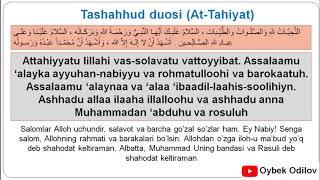 Tashahhud duosi At-Tahiyat. Ташаххуд Ат-Тахият. Tashahhud dua Dua Attahiyat