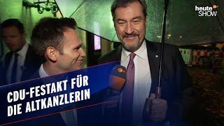 Merkel feiert ihren 70ten – und Fabian Köster muss draußen bleiben  heute-show vom 27.09.2024