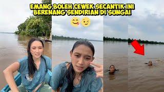 cewek kalimantan jago berenang