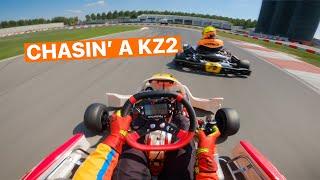 KZ2 vs ROK SHIFTER karting chase at Cremona Circuit