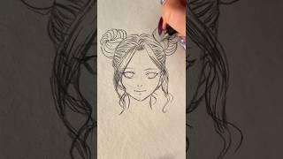 Tuto dessin double chignon #mangaart #dessin #animeart #tutodessin #dessinmanga #apprendreàdessiner