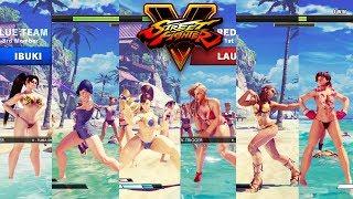 Street Fighter V AE Chun LiFalkeIbuki vs LauraKarinSakura PC Mod