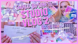 Day In My Life As a Bracelet Small Business Owner   STUDIO Vlog 002  Small Business Vlog