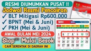 RESMI JADWAL PENCAIRAN BLT MITIGASI Rp600k & PKH BPNT MEI & JUNI DI KARTU KKS & PT POS INDONESIA