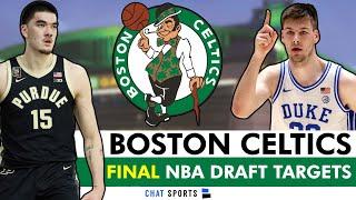 FINAL Boston Celtics Draft Targets Ft. Kyle Filipowski Zach Edey & Tyler Kolek  2024 NBA Draft