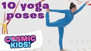 10 Yoga Poses  Cosmic Kids Yoga Compilation