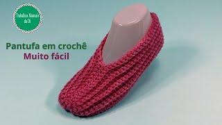 Very easy crochet slipper