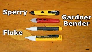 Non Contact Voltage Tester  Detector - Fluke vs Sperry vs Gardner Bender