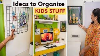 Ideas to Organize Kids Stuff  Medals Stationary Craft Supplies Sports Items and More