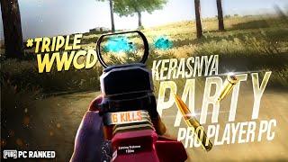 RANKED KERAS TRIPLE WWCD BARENG PRO PLAYER PUBG PC  RYAN PRAKASHA PUBG PC