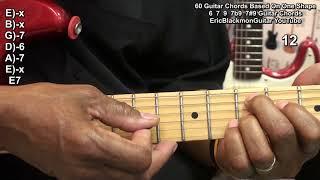 Play 60 CHORDS ON GUITAR Using ONE EASY SHAPE @EricBlackmonGuitar