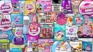 UNBOXING 45 BLIND BAGS Mini Brands Real Littles L.O.L Tsum Tsum Doorables Squishmallows