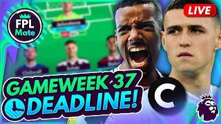 FPL GW37 DEADLINE STREAM ⏰ Q&A NEWS & TRANSFERS   Gameweek 37 Fantasy Premier League 202324